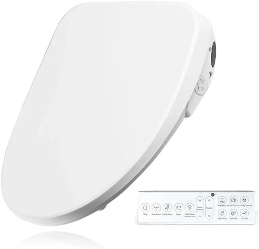 Bejoan X3 Bidet Toilet Seat, Elongated Smart Toilet Seat with Air Dryer, Bidet Attachment for Toilet Warm Water with Soft Close, Electric Heated Bidet Seat with Self Cleaning Nozzel - ModernBath