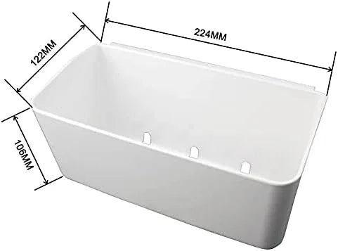 Bath Shelve, Adhesive Shelf Shower Caddy Bathroom Organizer, No Drill Wall Mounted Shower Caddy Basket Plastic，White Storage Rack for Bathroom/Kitchen - ModernBath