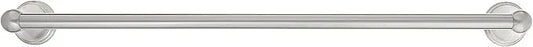 Amazon Basics Straight Modern Towel Bathroom Bar, 24 inch, Satin Nickel - ModernBath