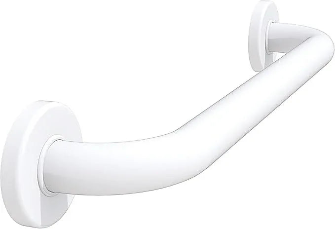 ROTHLEY 18 Inch Bathroom Safety Grab Bar: Matte White Shower Grab Bars with Concealed Screws for Elderly or Handicapped - ModernBath
