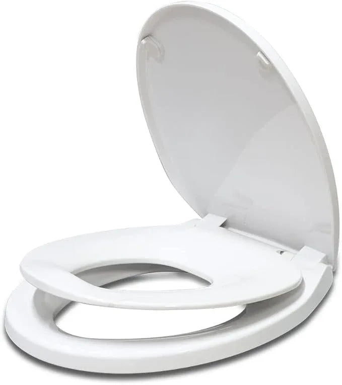 Round Toilet Seat with Built-In Toddler Training Seat - ModernBath
