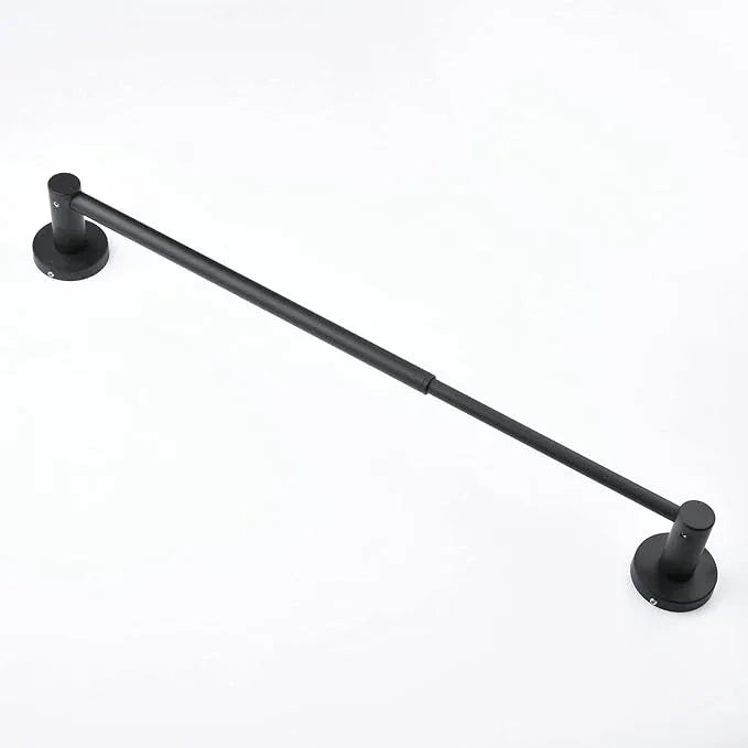 Adjustable Retractable Towel Bar 16”to 26”, SHUNLI Black Bathroom Towel Rack Bath Hand Towel Holder Flexible, Wall Mounted/SUS304 Stainless Steel - ModernBath