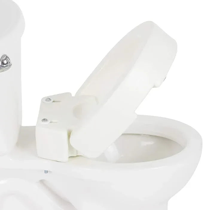 Vive Raised Toilet Seat (Elongated, Adds 3.5 Inches) - Elevated Toilet Seat Riser & Extender for Seniors & Handicap - High Rise Toilet Extension for Elderly - Portable Commode Toilet Booster for Adult - ModernBath