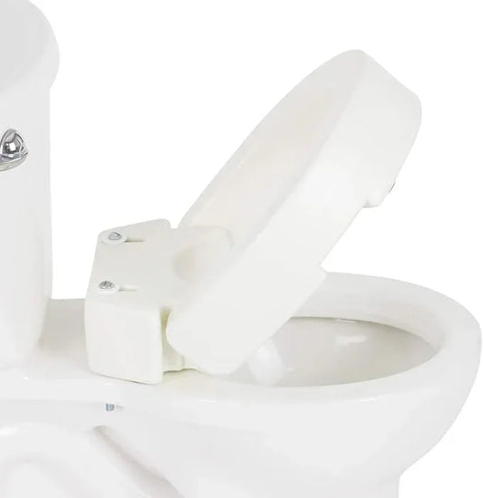 Vive Raised Toilet Seat (Elongated, Adds 3.5 Inches) - Elevated Toilet Seat Riser & Extender for Seniors & Handicap - High Rise Toilet Extension for Elderly - Portable Commode Toilet Booster for Adult - ModernBath