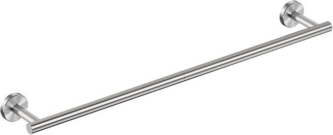 FORIOUS Towel Bar Wall Mounted, 30 Inch Stainless Steel Towel Racks for Bathroom, Includes Wall Mounting Hardware (Brushed Nickel, Total Length 32 Inch) - ModernBath