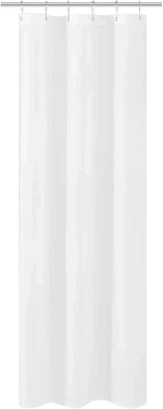 N&Y HOME Small Stall Shower Curtain Liner Fabric 32" W x 72" L inch Narrow Size, Hotel Quality, Washable, Water Repellent, White Bathroom Curtains with Grommets, 32x72 - ModernBath