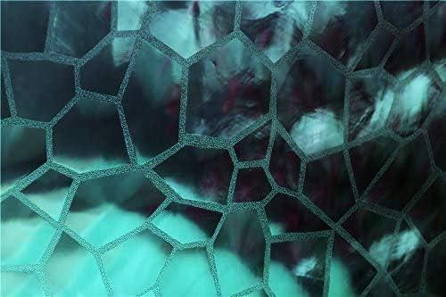 Adwaita 3D Watercube Shower Curtain Liner,No Odors, Eco Friendly (Teal) - ModernBath