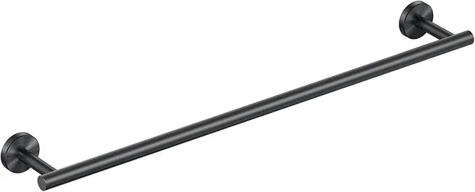 FORIOUS Towel Bar Wall Mounted, Stainless Steel Towel Racks for Bathroom, Includes Wall Mounting Hardware (Matte Black, 32 Inch) - ModernBath