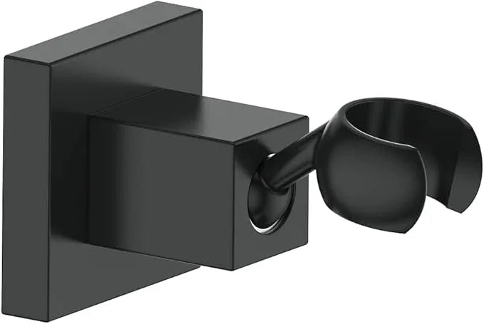 KANARY All Metal Square Handheld Shower Bracket Hand Held Shower Holder (Matte Black) - ModernBath