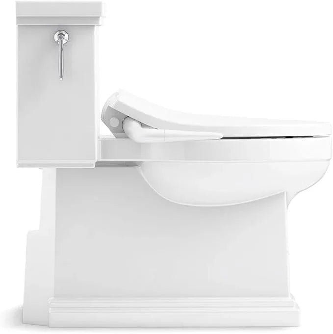 Kohler PureWash M250 Manual Elongated Bidet Toilet Seat, White, Quiet-Close Lid Prevents Slamming, Cool Water, Easy Installation with Quick-Release Hinges, Adjustable Spray Position & Pressure - ModernBath
