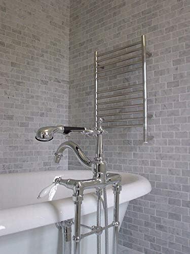 Amba Jeeves ESP Model E-Straight 12-Bar Hardwired Towel Warmer in Polished - ModernBath