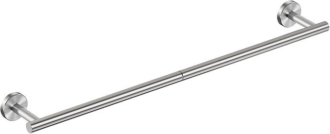 FORIOUS Towel Bar Wall Mounted, Stainless Steel Towel Racks for Bathroom 18 Inch, Includes Wall Mounting Hardware (Brushed Nickel, Total Length 20 Inch) - ModernBath