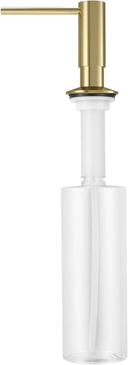 Samodra Sink Soap Dispenser, Metal Pump Head Liquid Lotion Countertop Kitchen Bathroom Soap Dispenser with 12 OZ PET Bottle - ModernBath