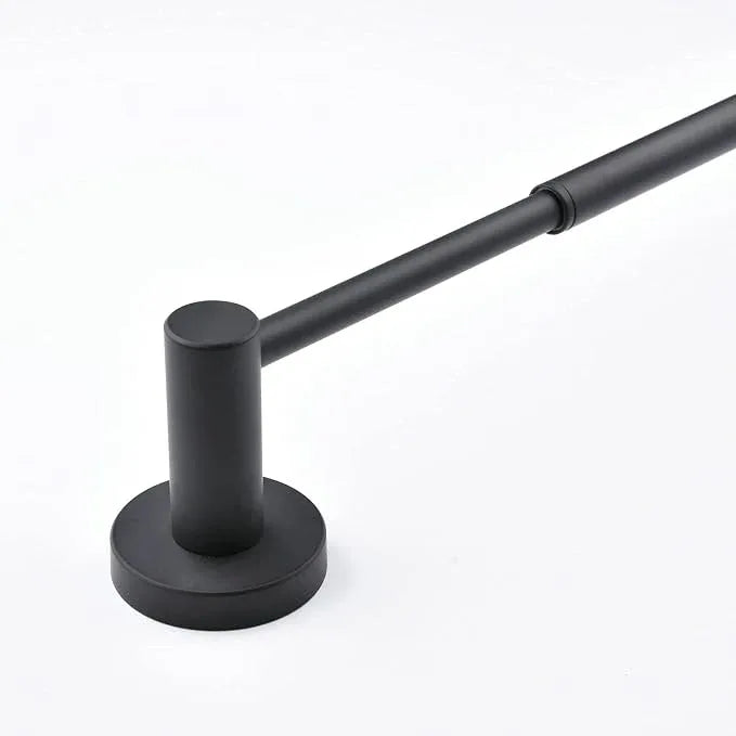Adjustable Retractable Towel Bar 16”to 26”, SHUNLI Black Bathroom Towel Rack Bath Hand Towel Holder Flexible, Wall Mounted/SUS304 Stainless Steel - ModernBath