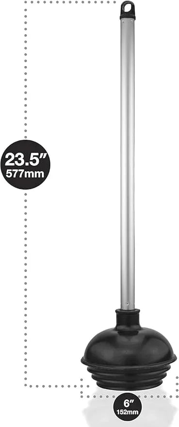 NEIKO 60180A Toilet Plungers, 3 Pack, Patented All-Angle Design, Heavy Duty, Aluminum Handle, Residential, Commercial, and Industrial Building Sanitation Use - ModernBath