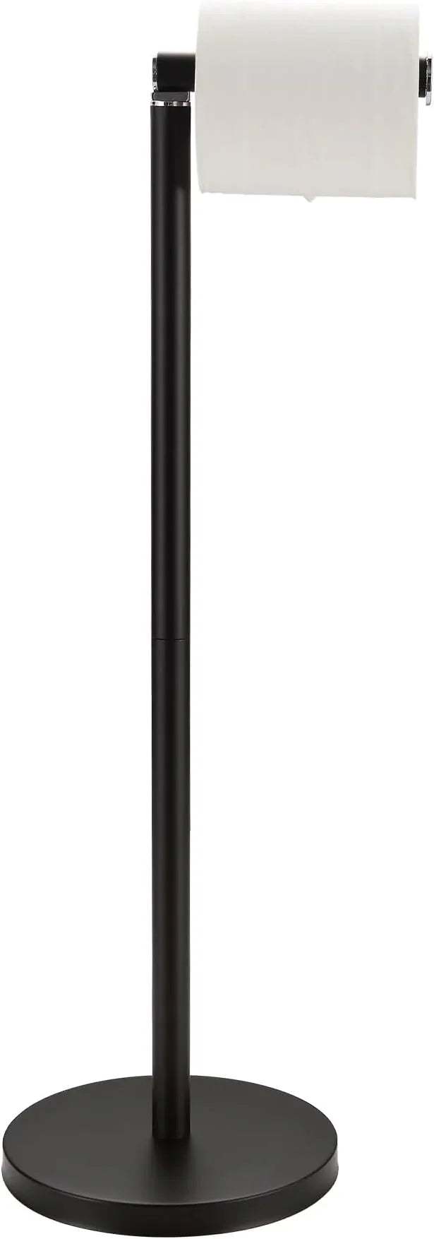 Toilet Paper Holder Stand, Matte Black 304 Stainless Steel,Free Standing for Bathroom,Weighted Base - ModernBath