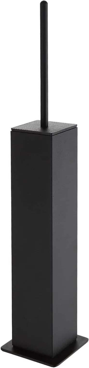 BGL Toilet Brush with Holder Set Matte Black Aluminium Standing for Bathroom Toilet Bowl Cleaner Brush and Holder Set, Square Design - ModernBath