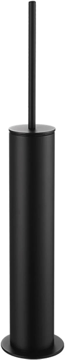 BGL Toilet Brush and Holder Set, Heavy Duty 304 Stainless Steel, Round Base and Long Handle for Bathroom Deep Cleaning, Drip-Proof, Space Saving for Storag, Black - ModernBath