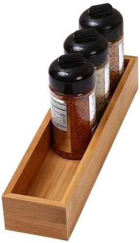 YBM Home Bamboo Drawer Organizer Storage Box for Kitchen Drawer, Junk Drawer, Office, Bedroom, Children Room, Craft, Sewing, and Bathroom, 6 Pack 3x9x2 inch - ModernBath