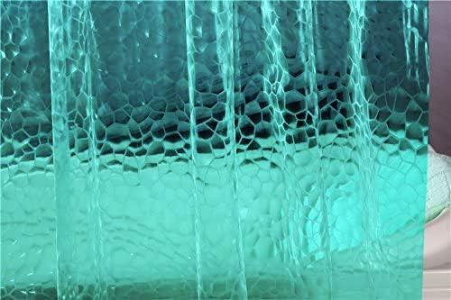 Adwaita 3D Watercube Shower Curtain Liner,No Odors, Eco Friendly (Teal) - ModernBath