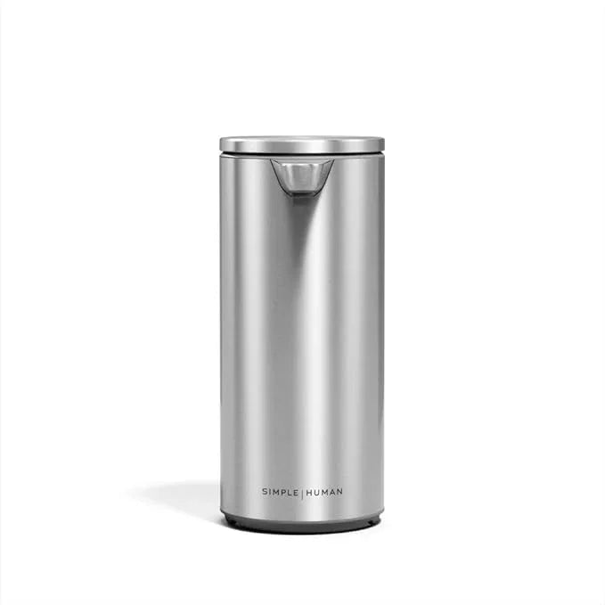 simplehuman 9 oz. Touch-Free Automatic Rechargeable Sensor Pump, Brushed Stainless Steel, New - ModernBath