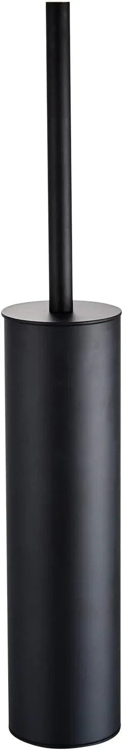 Freestanding Luxury Toilet Brush 304 Stainless Steel Toilet Brush and Holder 19-Inches Tall Round Rust Resistant Anti-Odor and Easy to Clean with Matte Black Finished - ModernBath