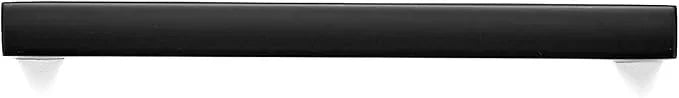 Ravinte 3 Pack Solid 3-3/4 Inch Center to Center Slim Square Bar Drawer Handles Cabinet Hardware - Matte Black Kitchen Pulls - ModernBath