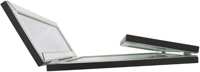 Howard Elliott Tripoli Trifold Vanity Mirror 3 Way TableTop Bedrooms, Bathroom, Makeup Portable Cosmetic & Makeup Mirror with Beveled Edges Tri-fold Mirror, 31 Inch x 21 Inch - ModernBath