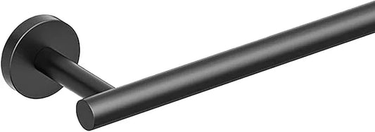 FORIOUS Black Towel Bar for Bathroom Wall, 24 Inch Stainless Steel Towel Racks for Bathroom, Includes Wall Mounting Hardware (Matte Black,Total Length 26-Inch) - ModernBath