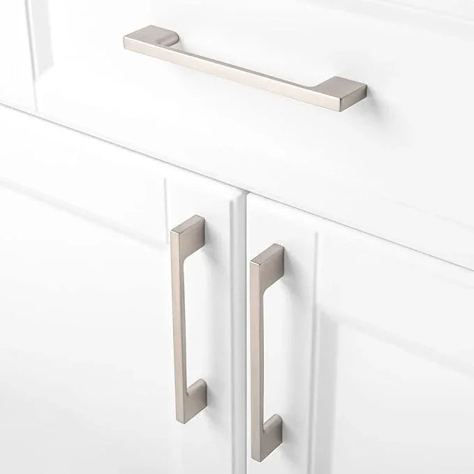 KOOFIZO 30 Pack 5 Inch Brushed Nickel Kitchen Cabinet Pulls Stain Nickel Cabinet Handles Silver Cabinet Hardware for Kitchen Cabinets Drawer P01 Dresser Cupboard Bedroom Bathroom - ModernBath