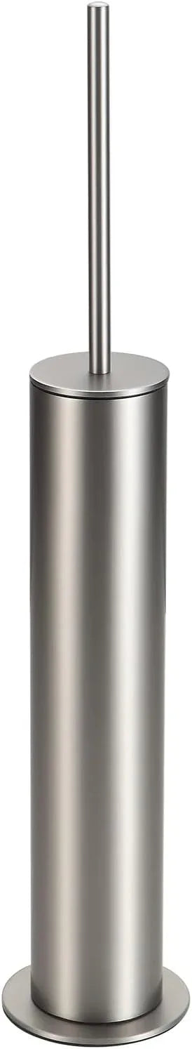 BGL Toilet Brush and Holder Set, Heavy Duty 304 Stainless Steel, Round Base and Long Handle for Bathroom Deep Cleaning, Drip-Proof, Space Saving for Storag, Stainless Steel - ModernBath