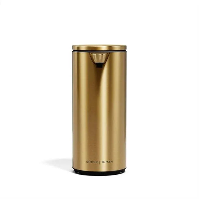 simplehuman 9 oz. Touch-Free Automatic Rechargeable Sensor Pump, Brass Stainless Steel, New - ModernBath