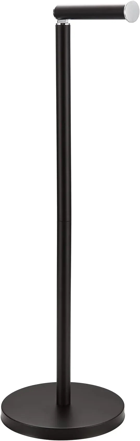BGL Freestanding Toilet Paper Holder Black Matte, Tissue Holder with Reserve Storage Paper Rolls, Toilet Paper Holder On Floor - ModernBath