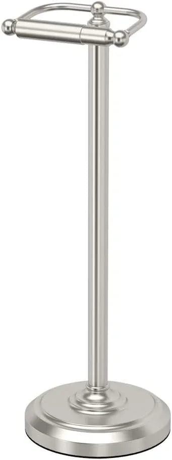 Gatco 1436SN Pedestal Toilet Paper Holder, Satin Nickel - ModernBath