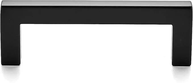Ravinte 35 Pack Solid 3 Inch Center to Center Slim Square Bar Drawer Handles - Cabinet Hardware in Matte Black - Kitchen Pulls and Handles - ModernBath