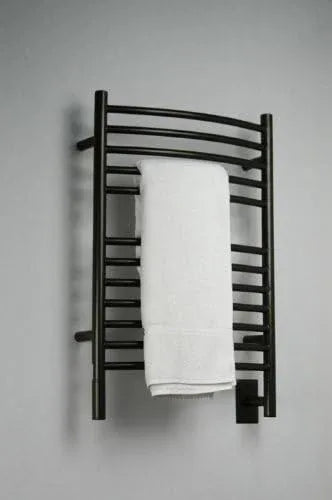 Amba Jeeves ECO Model E-Curved 12-Bar Hardwired Towel Warmer in Oil Rubbed Bronze - ModernBath
