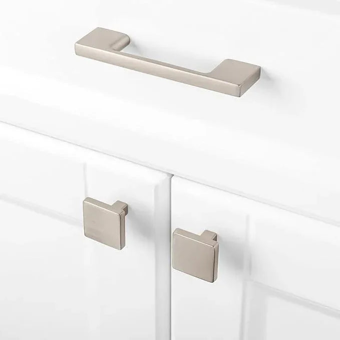 KOOFIZO 10 Pack 3 Inch Brushed Nickel Kitchen Cabinet Pulls Stain Nickel Cabinet Handles Silver Cabinet Hardware for Kitchen Cabinets Drawer P01 Dresser Cupboard Bedroom Bathroom - ModernBath
