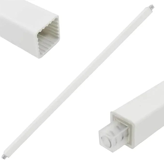 36 Inch Adjustable Towel Bar | White Plastic Towel Bar Replacement Rod for Ceramic Holder | Made to Be Cut to A Desired Length - ModernBath