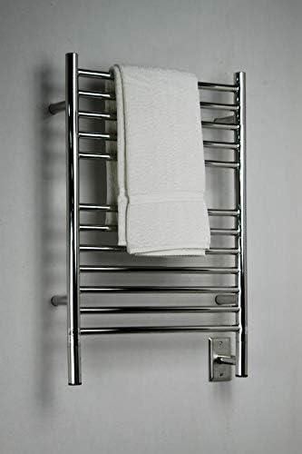 Amba Jeeves ESP Model E-Straight 12-Bar Hardwired Towel Warmer in Polished - ModernBath