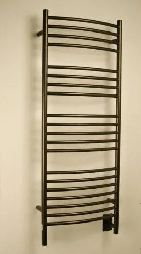 Amba Jeeves DCO Model D-Curved 20-Bar Hardwired Towel Warmer in Oil Rubbed Bronze - ModernBath