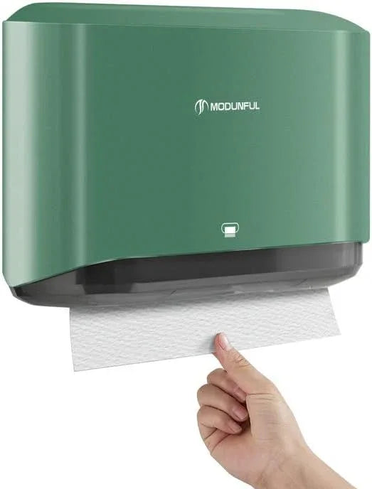 Paper Towel Holder Wall Mount: Commercial Paper Towel Dispenser for Multifold/Trifold/c Fold Hand Paper Towel, Adhesive Paper Towel Holder No-Hole Installation 200 Sheets - ModernBath