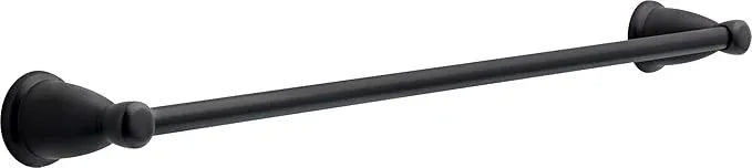 Franklin Brass Kinla 3-Piece Bathroom Set Matte Black 24" Towel Bar Rack, Toilet Paper Holder, Ring KIN3PC-MB - ModernBath