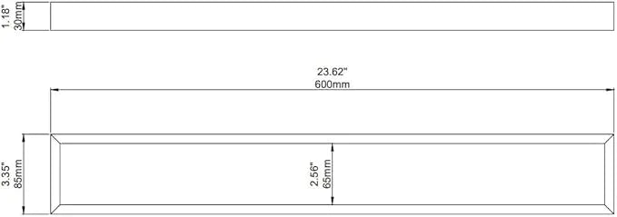 Black Towel Bar, Towel Shelf for Bathroom, Single Towel Holder 24 Inch Wall Mounted, Square Contemporary Bath Towel Rod, Matte Black, 073070-MB Ler Series - ModernBath