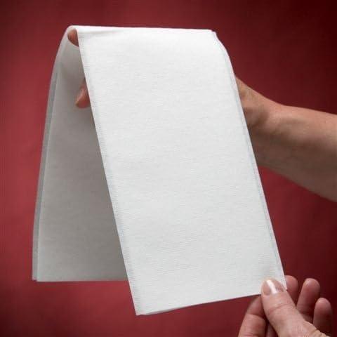 50-Pack BloominGoods Disposable Bathroom Napkins | 12" x 17" Single-Use Classic Lite Linen-Feel Guest Towels, Made in USA | Cloth-Like Hand Towels, White - ModernBath