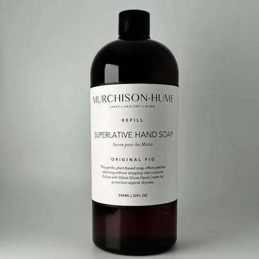 Murchison-Hume Luxury Vegan Hand Soap Refill, Moisturizing Hand Wash, SLS, Paraben & Cruelty-Free, 32oz (Original Fig) - ModernBath