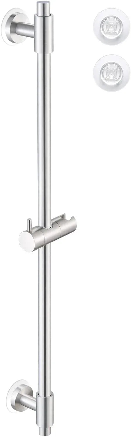 KES No Drill 30-Inch Shower Slide Bar with Adjustable Handheld Shower Head Holder, Self Adhesive, Universal Fit, SUS304 Brushed Stainless Steel Drill-Free for Bathroom, F209S78DF-BS - ModernBath