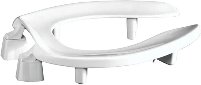 Centoco 3 inch Raised Toilet Seat for Seniors, Elongated, Open Front No Cover, Plastic, Made in the USA, 3L500STSCC-001, White - ModernBath