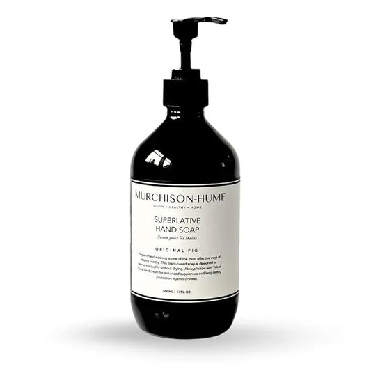 Murchison-Hume Luxury Vegan Hand Soap with Pump Dispenser, Moisturizing Hand Wash, SLS, Paraben & Cruelty-Free, 17oz (Original Fig) - ModernBath