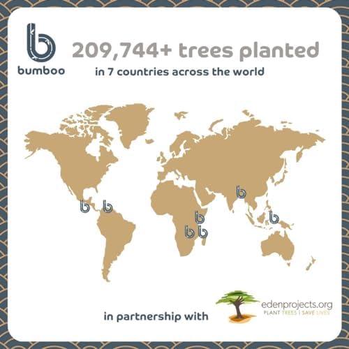 Bumboo Bamboo Toilet Roll 48 Pack | Toilet Paper 3 ply, 300 Sheets | Plastic-Free, Soft, Strong, Sustainable & Biodegradable Toilet Tissue - ModernBath