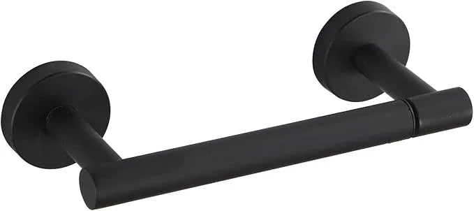 BGL Toilet Paper Holder Black Wall Mount, Bathroom Toilet Paper Holder Matte Black SUS 304 Stainless Steel, Double Post Pivoting Toilet Paper Roll Holder for Bathroom RV - ModernBath